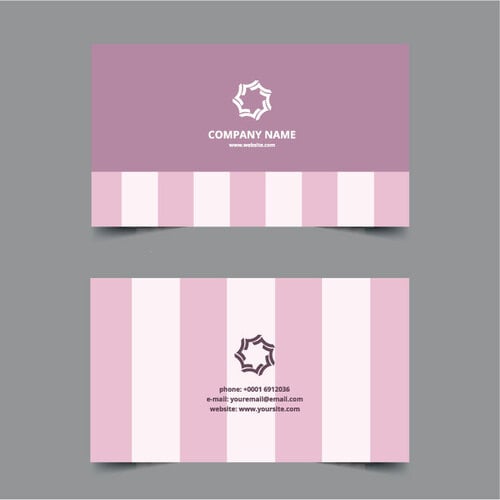 Business card template elegant design
