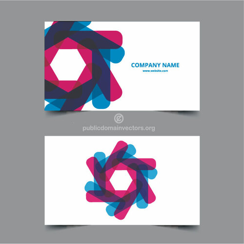 Business card design with logo