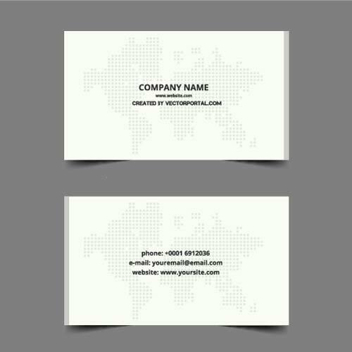 Business card layout template