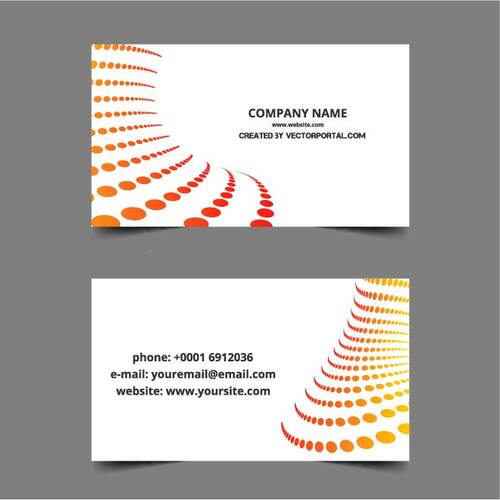 Business card template design