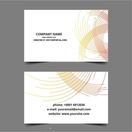 Bisnis template kartu dengan desain abstrak