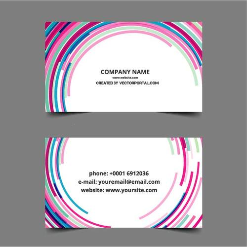 Business card design template