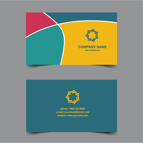 Business card 4 colors