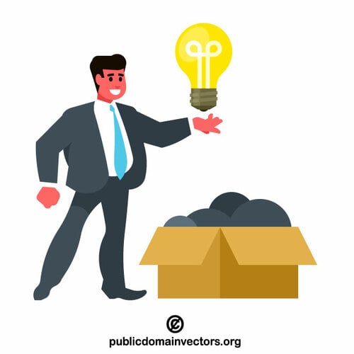 Businessman idea for startup