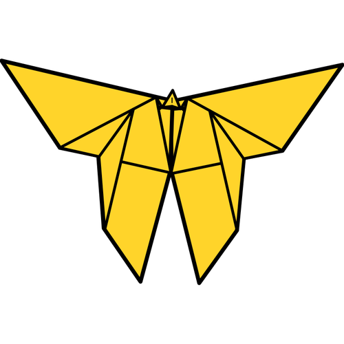 Origami fjäril vektorbild