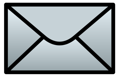 Closed envelope vector image