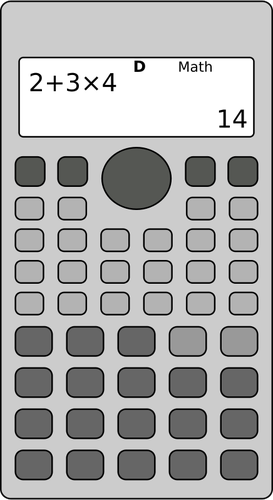 Imagen vectorial calculadora científica