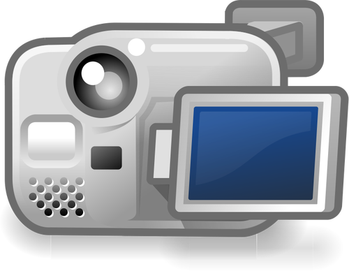 Vector image of back of digital camera with screen