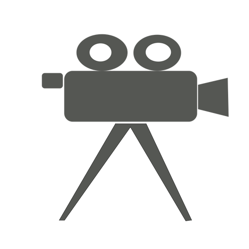 Movie camera vector image