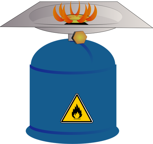 Vektorový obrázek kemp plynový sporák
