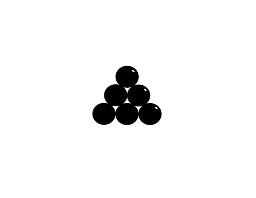 Dělové koule vektorový obrázek