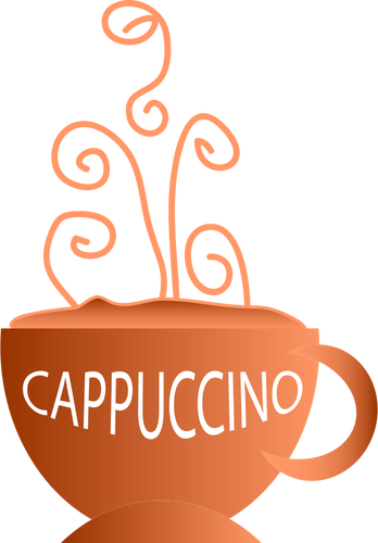 Vector image of cup of hot drink