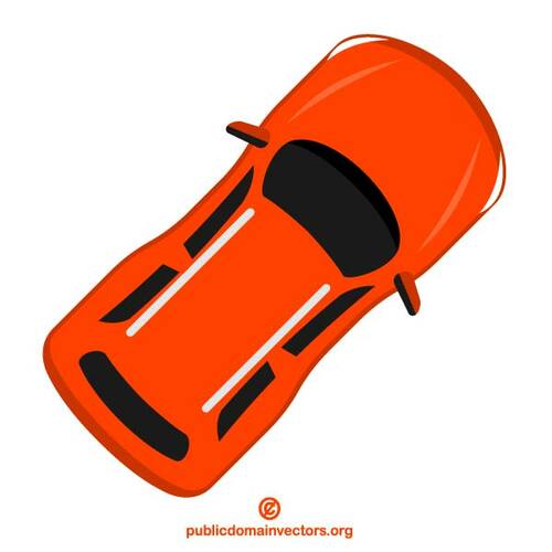 Red car clip art vector