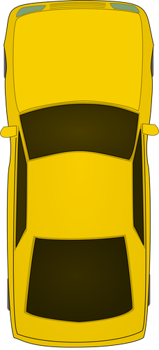 Top view car vector