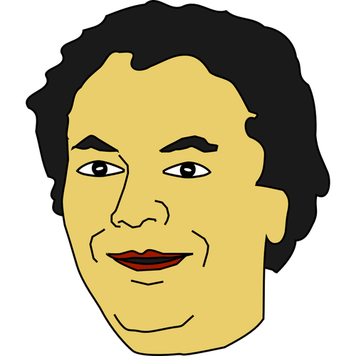Vector illustration of mid-aged man avatar