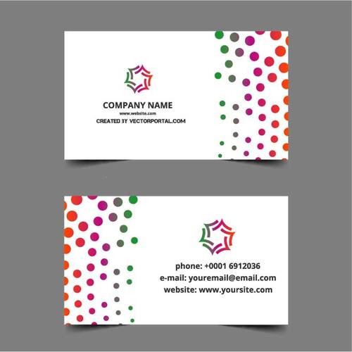 व्यवसाय कार्ड के लिए डिजाइन रंग का सार