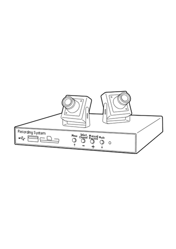 Prediseñadas de vector de la consola del sistema de grabación