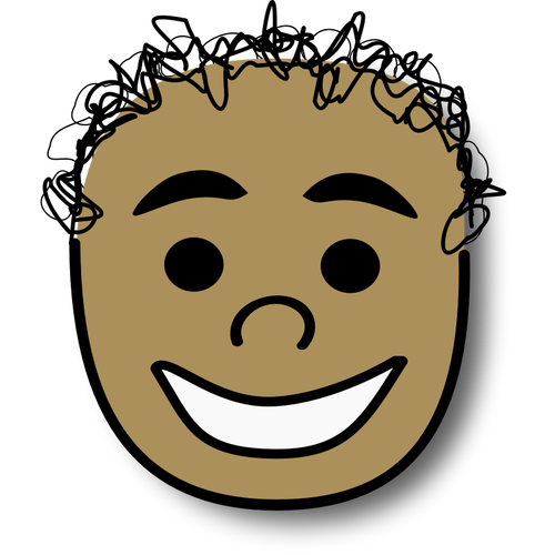 Vektorový obrázek šťastné dítě avatar