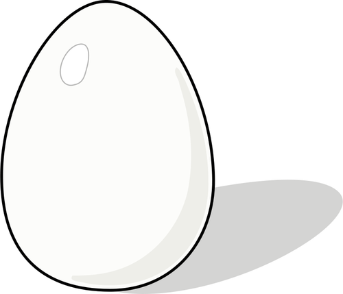 Ilustração em vetor de um ovo de galinha