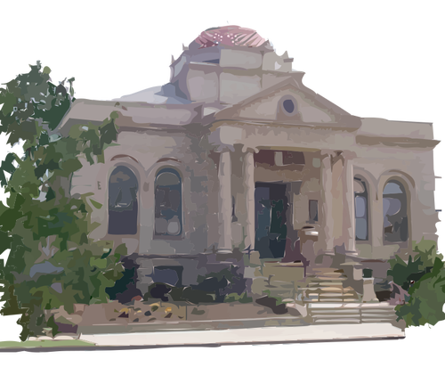 Image clipart vectoriel Carnegie Library Building