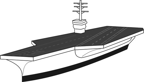 航空母舰矢量图像