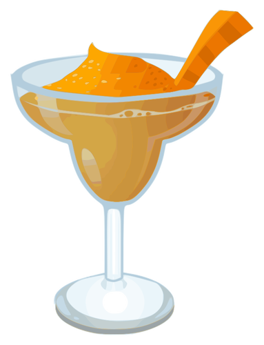 Carrot Margarita cocktail vector graphics