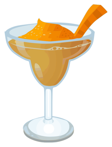 Carrot Margarita cocktail vector graphics