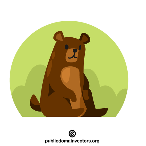 Tecknad björn