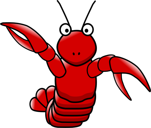 Cartoon lobster