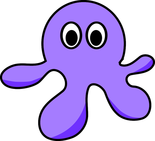 Purple octopus image