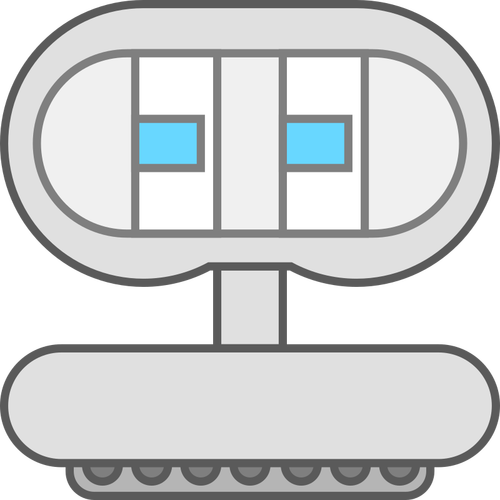 Robot icon cartoon style