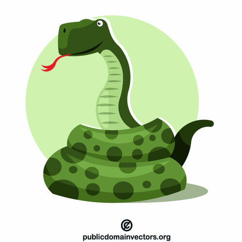 Snake cartoon style