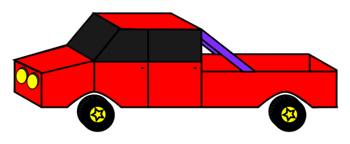 Sarjakuva-auton vektoritaide