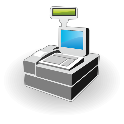 Vector icon of cash register