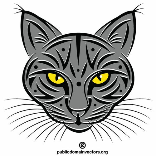 Kat gezicht clip art