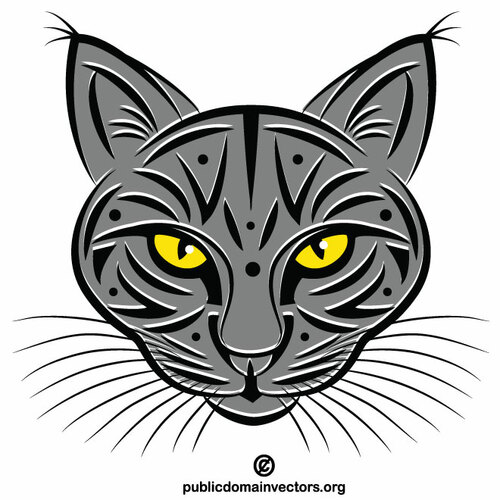 ClipArt Faccia gatto