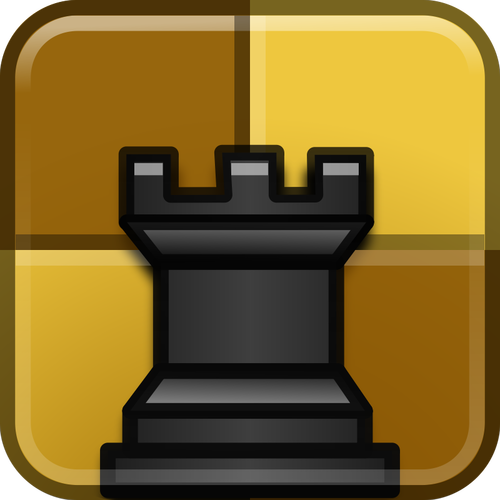 Vector drawing of chess category logo