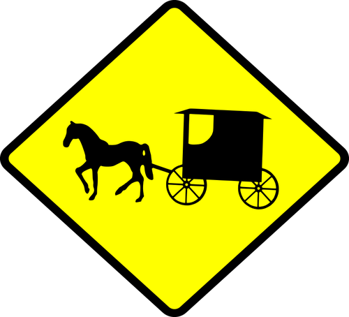 Amish golfbilar försiktighet