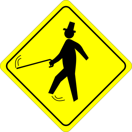 Jaunty pedestrian