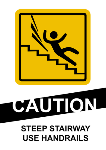 Kroki ostrożnie, znak