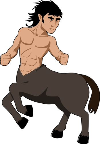 Clipart vectorial de un centauro