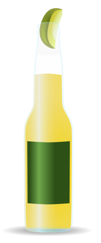 Светлое пиво бутылка векторное изображение