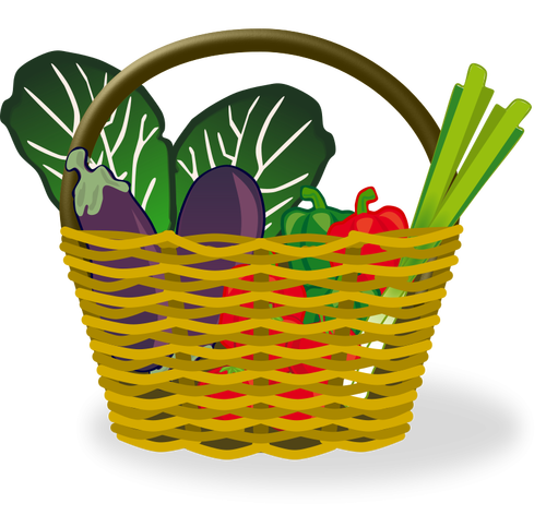 Ilustración del vector de la cesta de compras