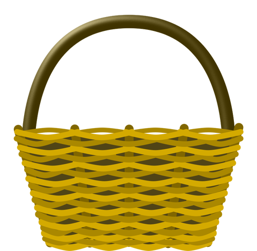 Empty shopping basket vector drawing