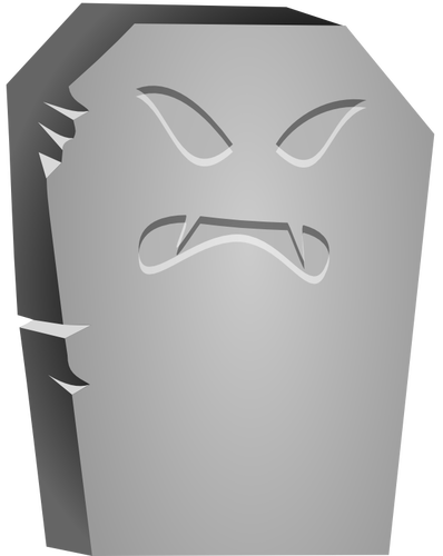 Imaginea vectorială supărat Halloween tombstone