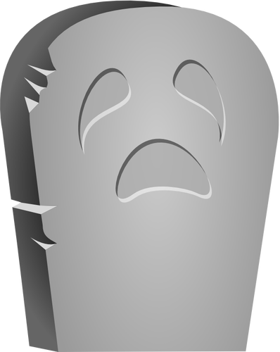 Vector clip art of Halloween tombstone