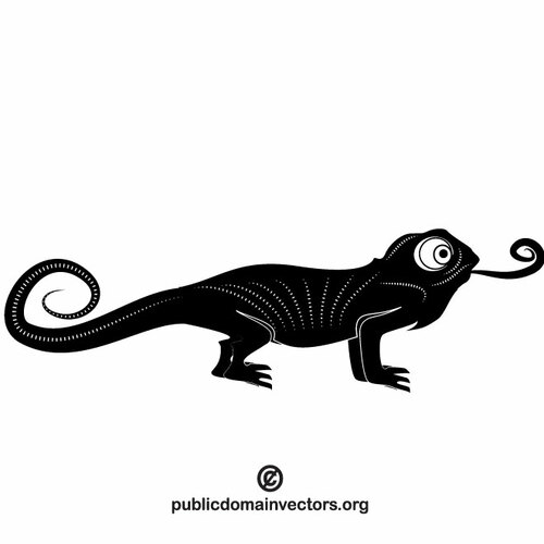 Chameleon vector image