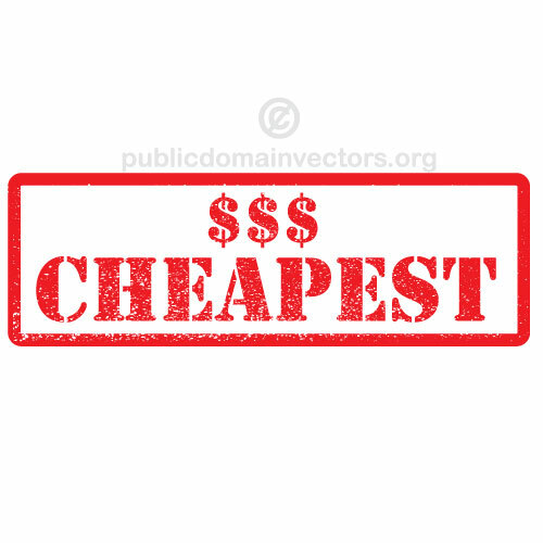 Cheapest vector sticker