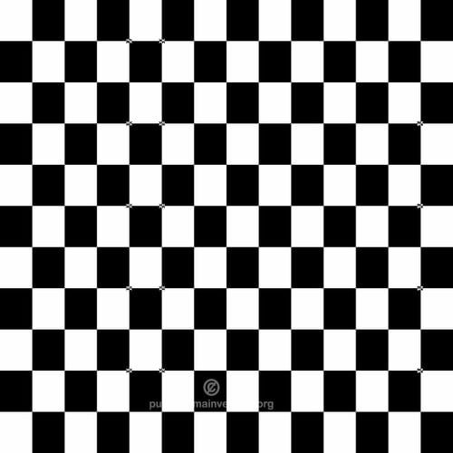 Pola kotak hitam dan putih