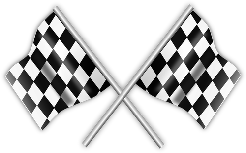 Vector bandeiras de corrida